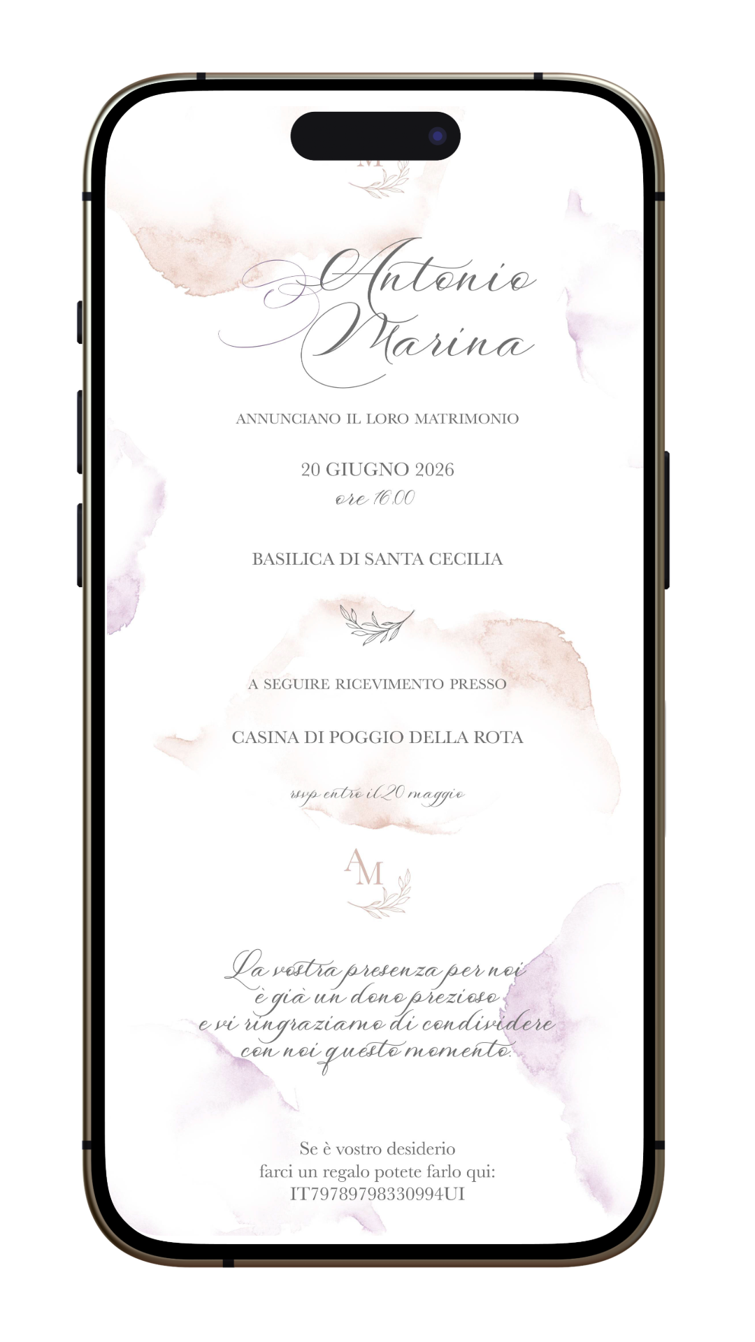 invito digitale semplice